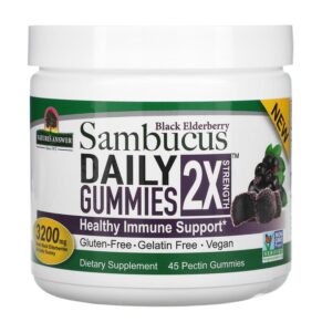 Nature's Answer Black Elderberry Sambucus Daily 2X Strength 3.200 mg 45 Pectin viên 083000269165
