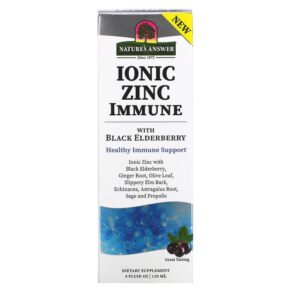Nature's Answer Ionic Zinc Immune + Black Elderberry 4 fl oz (120 ml) 083000261169