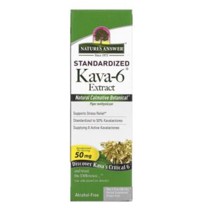 Nature's Answer Kava-6 Alcohol-Free Extract 1 fl oz (30 ml) 083000006418