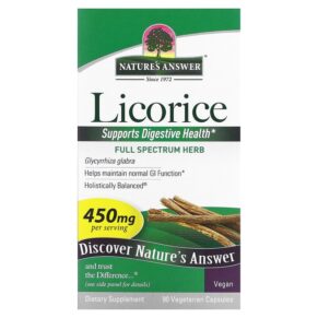 Nature's Answer Licorice 450 mg 90 viên 083000162947