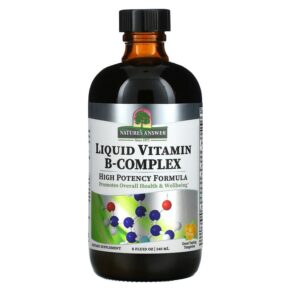Nature's Answer Liquid Vitamin B-Complex Great Tasting Tangerine 8 fl oz (240 ml) 083000261053