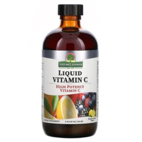 Nature's Answer Liquid Vitamin C Natural Lemon 8 fl oz (240 ml) 083000261152