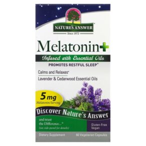 Nature's Answer Melatonin+ 5 mg 60 viên 083000165658