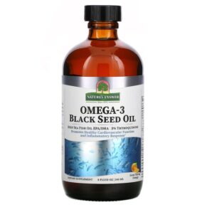 Nature's Answer Omega-3 + Black Seed Oil Orange 8 fl oz (240 ml) 083000261428