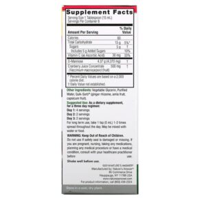Nature's Answer UT Answer D-Mannose & Cranberry Concentrate 4.870 mg 4 fl oz (120 ml) 083000263705