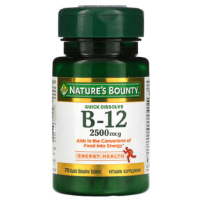 Nature's Bounty B-12 Natural Cherry 2.500 mcg 75 viên 074312589119