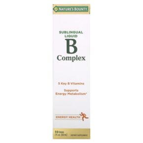 Nature's Bounty B-Complex Sublingual Liquid 2 fl oz (59 ml) 074312028717
