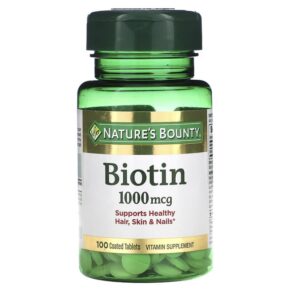 Nature's Bounty Biotin 1.000 mcg 100 viên 074312079610