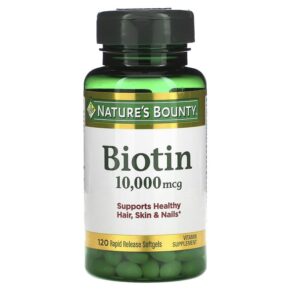 Nature's Bounty Biotin 10.000 mcg 120 viên 074312516979