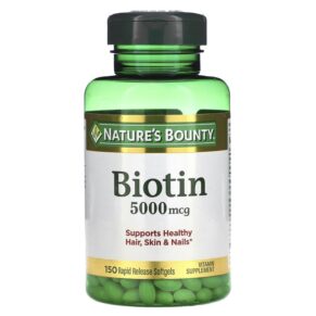 Nature's Bounty Biotin 5.000 mcg 150 viên 074312296192