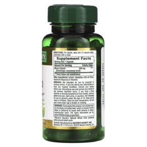 Nature's Bounty Black Cohosh 540 mg 100 Capsules 074312335112