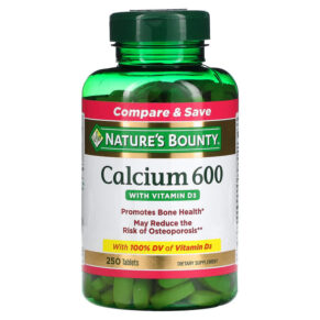 Nature's Bounty Calcium 600 + Vitamin D3 250 viên 074312042331