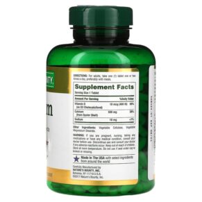 Nature's Bounty Calcium with Vitamin D3 500 mg 300 Tablets 074312070877