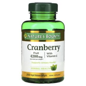 Nature's Bounty Cranberry + Vitamin C 250 viên 074312043635
