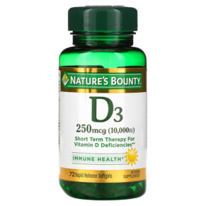 Nature's Bounty D3 250 mcg (10.000 IU) 72 viên 074312358739