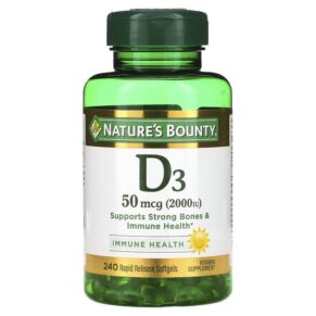 Nature's Bounty D3 50 mcg (2.000 IU) 240 viên 074312199394