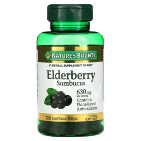 Nature's Bounty Elderberry Sambucus 210 mg 120 viên 074312009761