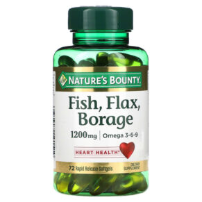 Nature's Bounty Fish Flax Borage 1.200 mg 72 viên 074312101519
