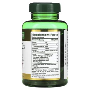 Nature's Bounty Fish Oil + D3 90 Rapid Release Softgels 074312194054