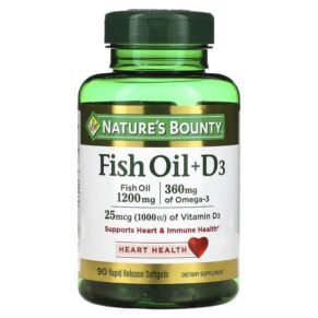 Nature's Bounty Fish Oil + D3 90 viên 074312194054