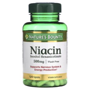 Nature's Bounty Flush Free Niacin 500 mg 120 viên 074312019760