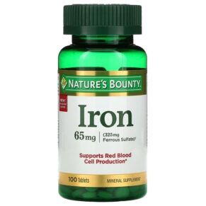 Nature's Bounty Iron 65 mg 100 viên 074312413834
