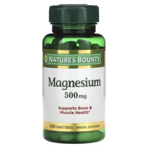 Nature's Bounty Magnesium 500 mg 100 viên 074312055355