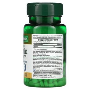 Nature's Bounty Melatonin Natural Cherry 3 mg 120 Quick Dissolve Tablets 074312079016