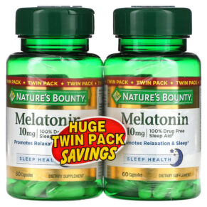 Nature's Bounty Melatonin Twin Pack 10 mg 60 viên 074312793462