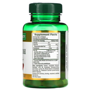 Nature's Bounty Odor-Less Mini Fish Oil 645 mg 90 Mini Coated Softgels 074312186783