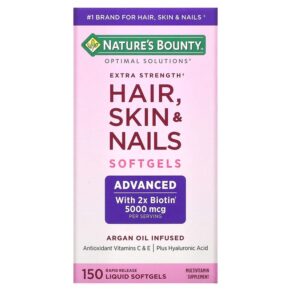 Nature's Bounty Optimal Solutions Extra Strength Hair Skin & Nails 150 Rapid Release viên 074312357107