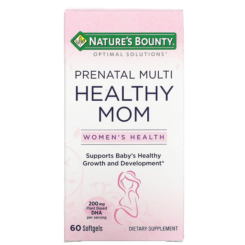 Nature's Bounty Optimal Solutions Healthy Mom Prenatal Multi 60 Softgels 1 Nature's Bounty Optimal Solutions Healthy Mom Prenatal Multi 60 viên 074312648212