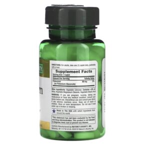 Nature's Bounty Potassium 99 mg 100 Caplets 074312011108