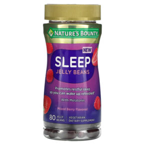 Nature's Bounty Sleep Jelly Beans + Melatonin Mixed Berry 80 Jelly Beans 074312010118