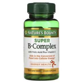 Nature's Bounty Super B-Complex + Folic Acid Plus Vitamin C 150 viên 074312131684