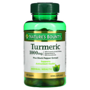 Nature's Bounty Turmeric Plus Black Pepper Extract 1.000 mg 60 viên 074312803673