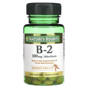 Nature's Bounty Vitamin B-2 100 mg 100 viên 074312006401