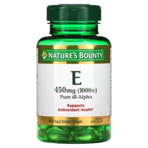 Nature's Bounty Vitamin E Pure Dl-Alpha 450 mg (1.000 IU) 60 viên 074312017995