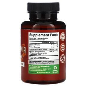 Natures Craft Garcinia Cambogia 60 Capsules 806802596129