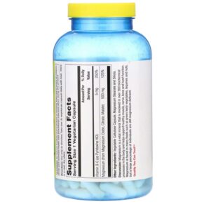 Nature's Life Magnesium 500 mg 250 Vegetarian Capsules 040647004382