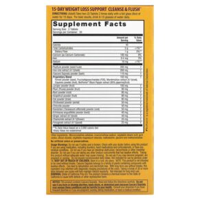 Nature's Secret 15-Day Weight Loss Support Cleanse & Flush 60 Tablets 710363255541