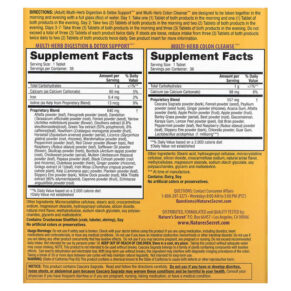 Nature's Secret 7-Day Ultimate Cleanse 2-Part Total-Body Cleanse 2 Bottles 36 Tablets Each 710363583811