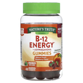 Nature's Truth B-12 Energy + Ashwagandha Natural Peach Raspberry 48 viên 840093115140