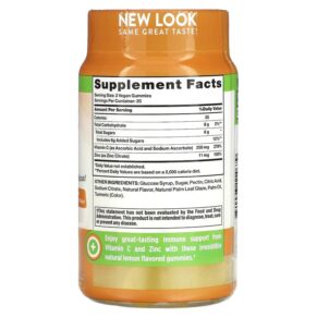 Nature's Truth C + Zinc Immune Support Natural Lemon 60 Vegan Gummies 840093114679