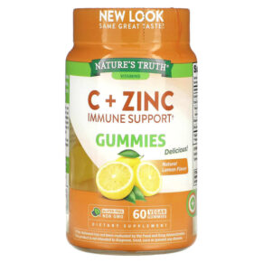 Nature's Truth C + Zinc Immune Support Natural Lemon 60 viên 840093114679