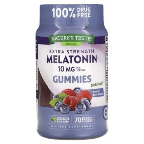 Nature's Truth Extra Strength Melatonin Natural Berry 10 mg 70 viên 840093113719