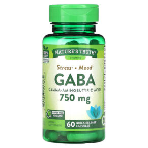 Nature's Truth Gaba Gamma Aminobutyric Acid 750 mg 60 Quick Release viên 840093113870