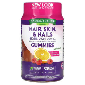 Nature's Truth Hair Skin & Nails Natural Fruit 1.250 mcg 80 viên 840093102232