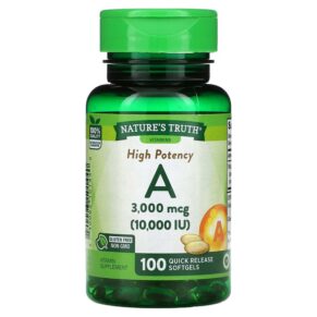 Nature's Truth High Potency Vitamin A 3.000 mcg (10.000 IU) 100 Quick Release viên 840093101440