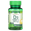 Nature's Truth High Potency Vitamin D3 250 mcg (10.000 IU) 100 Quick Release viên 840093100702